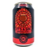 Kees x Puhaste It's A Sin Imperial Stout 13.8% (330ml can)-Hop Burns & Black