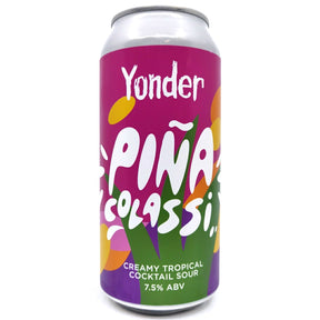 Yonder Pina Colassi Cocktail Sour 7.5% (440ml can)-Hop Burns & Black