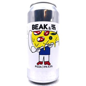 Beak Brewery x Fast Fashion Pizza IPA 6.5% (440ml can)-Hop Burns & Black