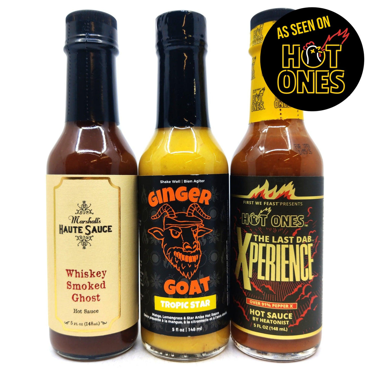 Hot Ones Hot Sauce Season 22 Last Dab Xperience pack (3 sauces) – Hop