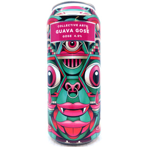 Collective Arts Guava Gose 4.9% (473ml can)-Hop Burns & Black