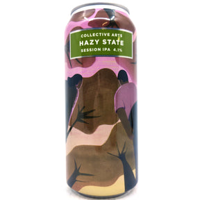 Collective Arts Hazy State Session IPA 4.1% (473ml can)-Hop Burns & Black