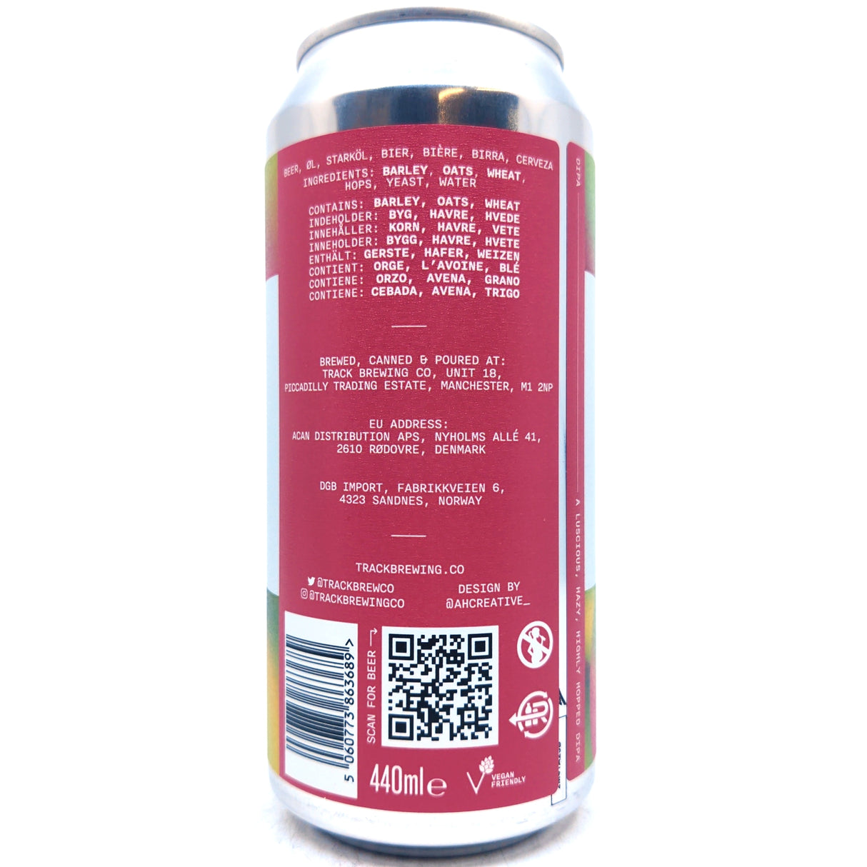 Track Memory Games Double IPA 8% (440ml can)-Hop Burns & Black