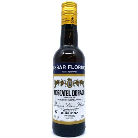 Cesar Florido Moscatel Dorado Sherry 17.5% (375ml)-Hop Burns & Black