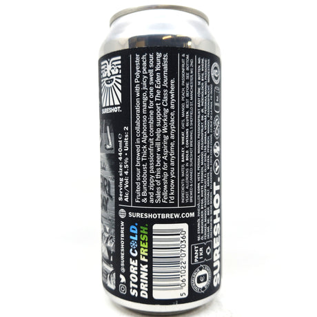 Sureshot His Girl Friday Mango, Peach & Passion Fruit Sour 4.5% (440ml can)-Hop Burns & Black