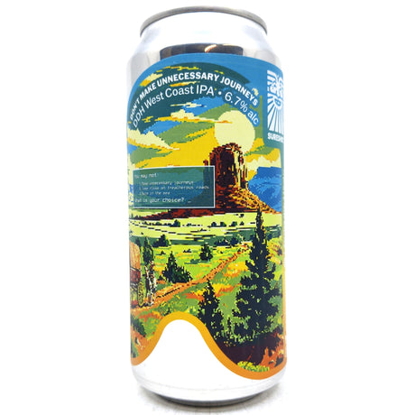 Sureshot x Elusive Don't Make Unnecessary Journeys West Coast IPA 6.7% (440ml can)-Hop Burns & Black