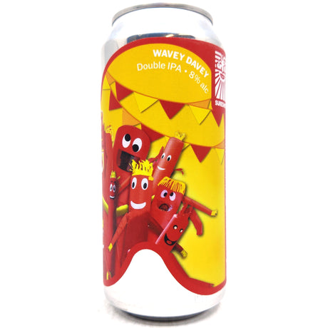 Sureshot Wavey Davey Double IPA 8% (440ml can)-Hop Burns & Black