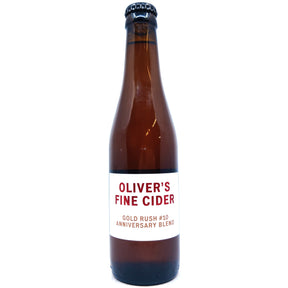 Oliver's Fine Cider Gold Rush #11 Anniversary Blend 6.4% (330ml)-Hop Burns & Black
