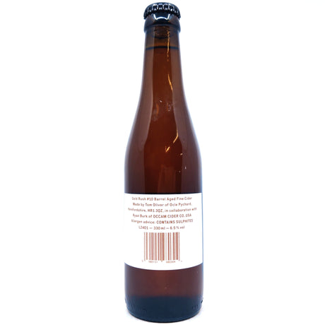 Oliver's Fine Cider Gold Rush #10 Anniversary Blend 6.5% (330ml)-Hop Burns & Black