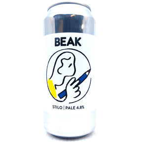 Beak Brewery Stilo Pale Ale 4.8% (440ml can)-Hop Burns & Black