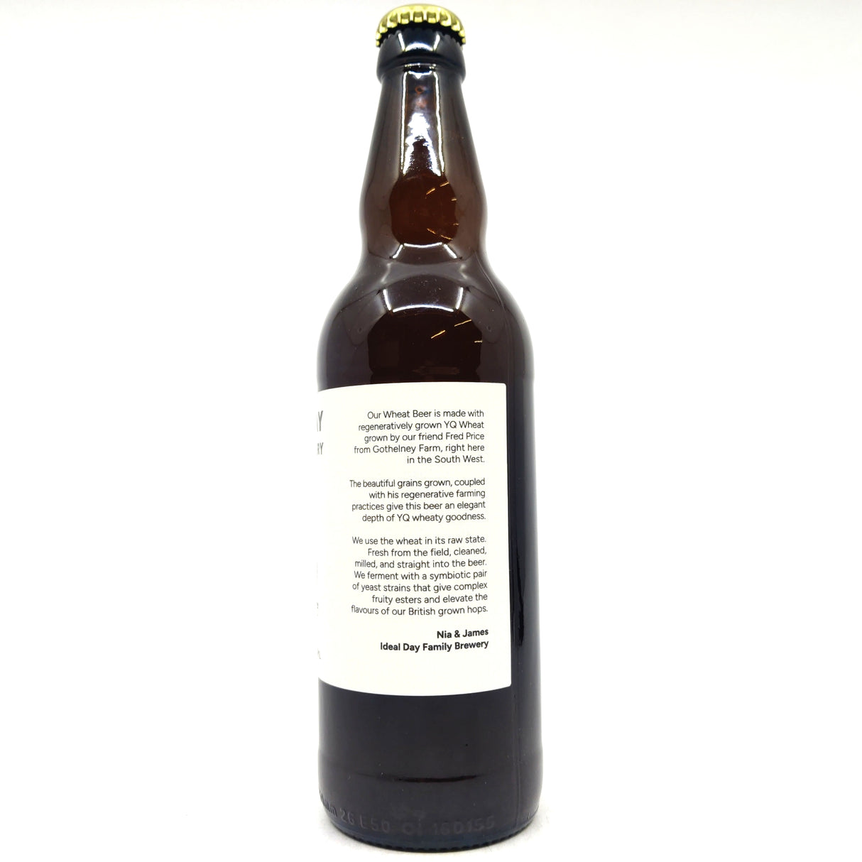 Ideal Day YQ Wheat Beer 5% (500ml)-Hop Burns & Black