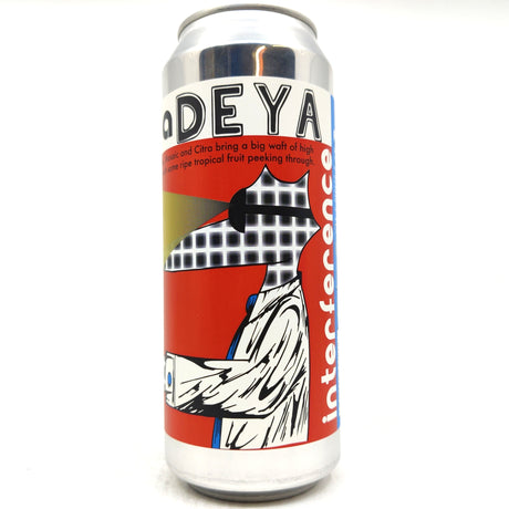 DEYA Interference Double IPA 8% (500ml can)-Hop Burns & Black