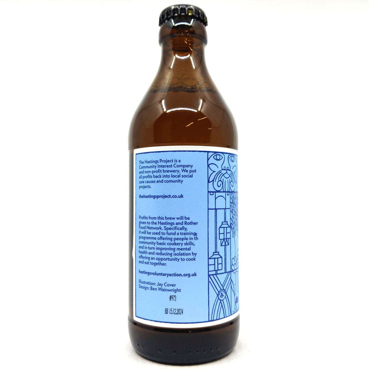 The Hastings Project Lager 5.1% (330ml)-Hop Burns & Black