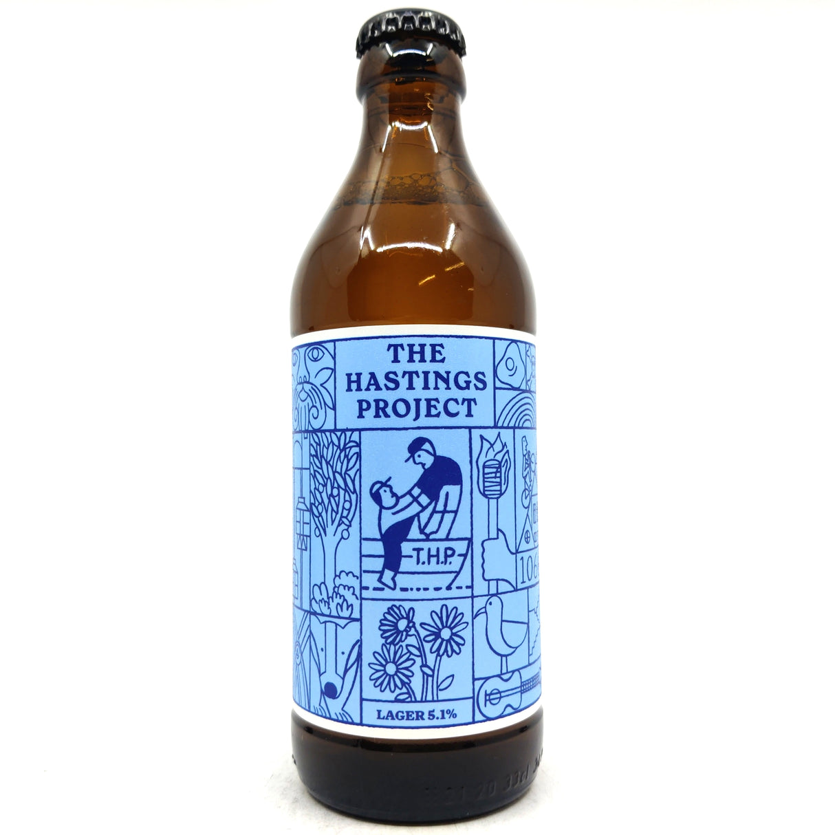 The Hastings Project Lager 5.1% (330ml)-Hop Burns & Black