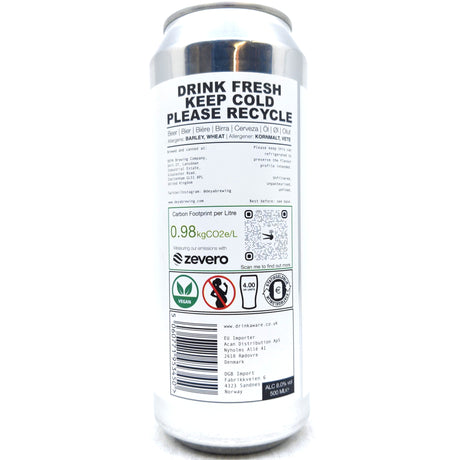 DEYA Sun Drips Honey Double IPA 8% (500ml can)-Hop Burns & Black