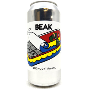 Beak Brewery Anchovy IPA 6.5% (440ml can)-Hop Burns & Black