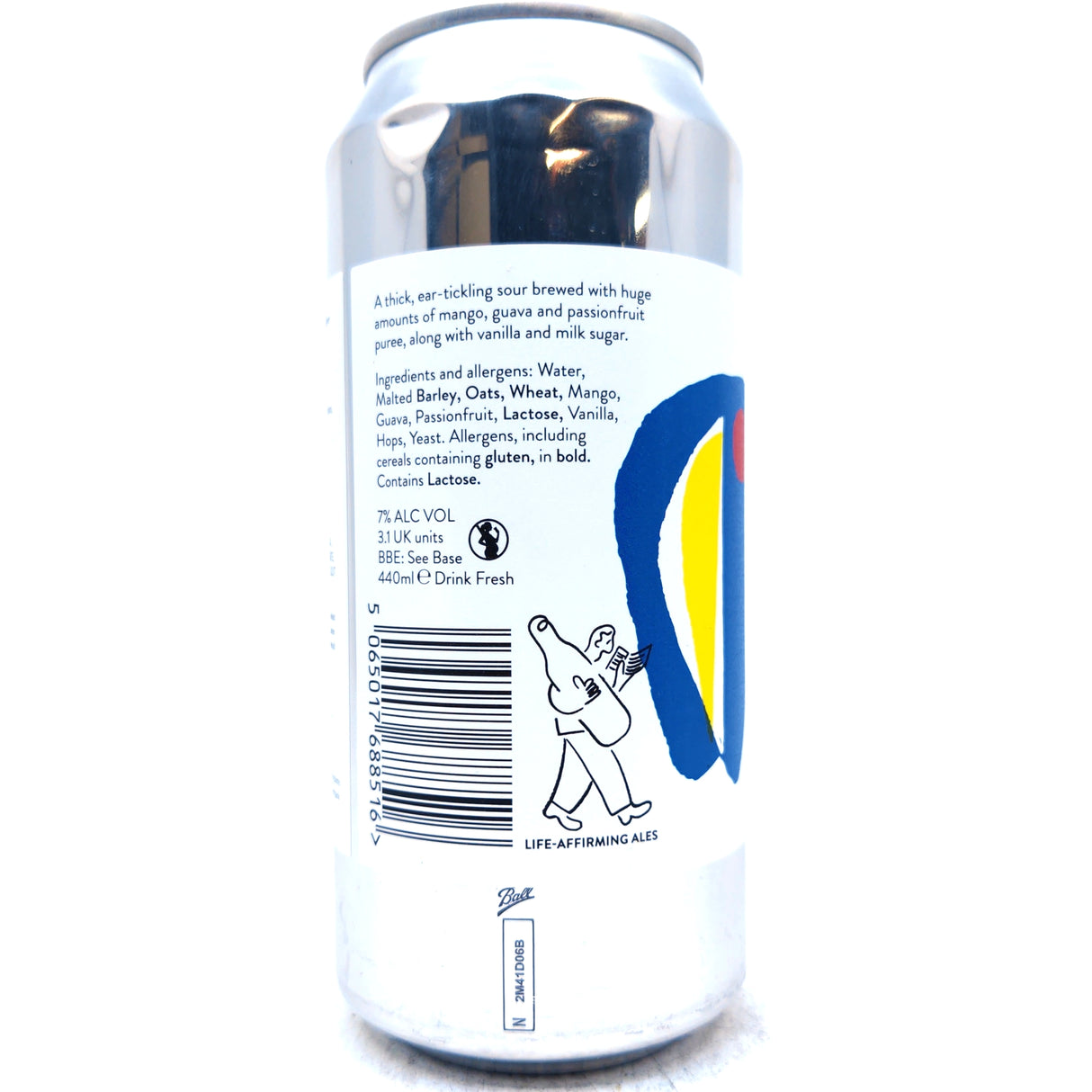 Beak Brewery Bumps Mango Sour 7% (440ml can)-Hop Burns & Black
