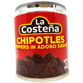 La Costena Canned Chipotles in Adobo (199g)-Hop Burns & Black