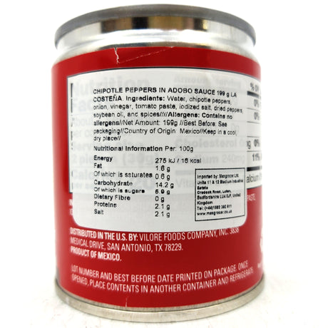 La Costena Canned Chipotles in Adobo (199g)-Hop Burns & Black