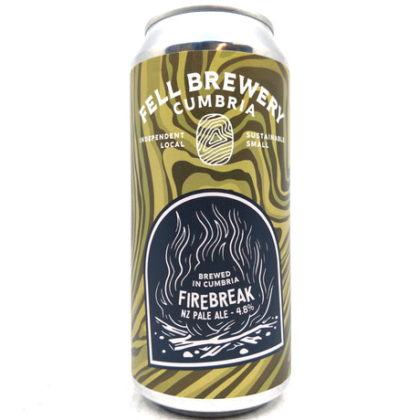 Fell Brewery Firebreak NZ Pale Ale IPA 4.8% (440ml can)-Hop Burns & Black