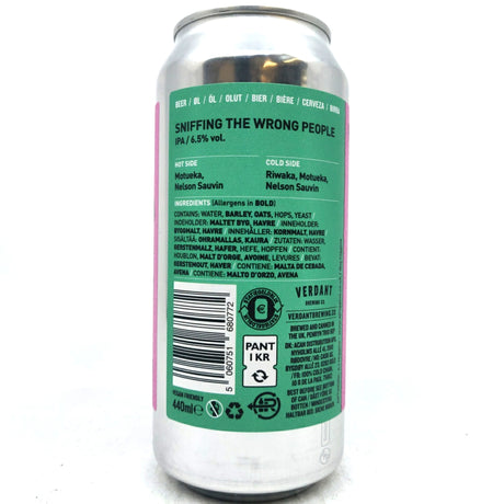 Verdant Sniffing the Wrong People IPA 6.5% (440ml can)-Hop Burns & Black
