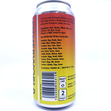 Otherworld Leander Juicy Sour 4.3% (440ml can)-Hop Burns & Black