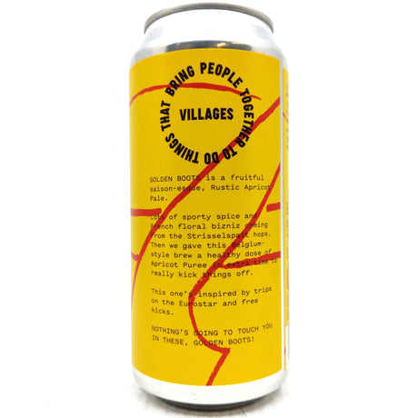 Villages Golden Boots Rustic Apricot Pale 4.2% (440ml can)-Hop Burns & Black