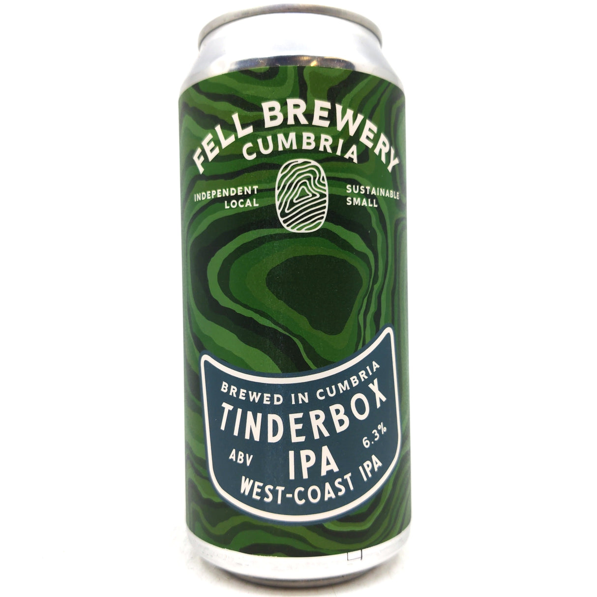 Fell Brewery Tinderbox West Coast IPA 6.3% (440ml can)-Hop Burns & Black
