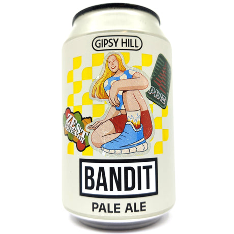 Gipsy Hill Bandit Gluten-Free Pale Ale 3.8% (330ml can)-Hop Burns & Black