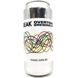 Beak Brewery x Overtone Tones Double IPA 8% (440ml can)-Hop Burns & Black