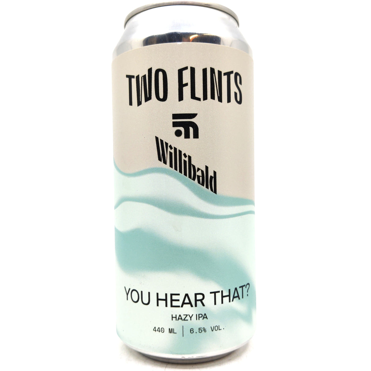 Two Flints x Fast Fashion x Willibald You Hear That? Hazy IPA 6.5% (440ml can)-Hop Burns & Black