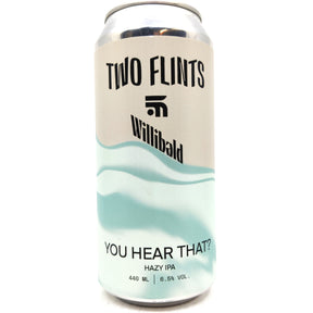 Two Flints x Fast Fashion x Willibald You Hear That? Hazy IPA 6.5% (440ml can)-Hop Burns & Black