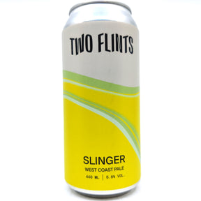 Two Flints Slinger West Coast Pale Ale 5.6% (440ml can)-Hop Burns & Black