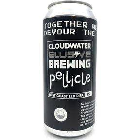 Elusive Brewing x Pellicle x Cloudwater Together We Will Devour The Very Gods Red Double IPA 8% (440ml can)-Hop Burns & Black