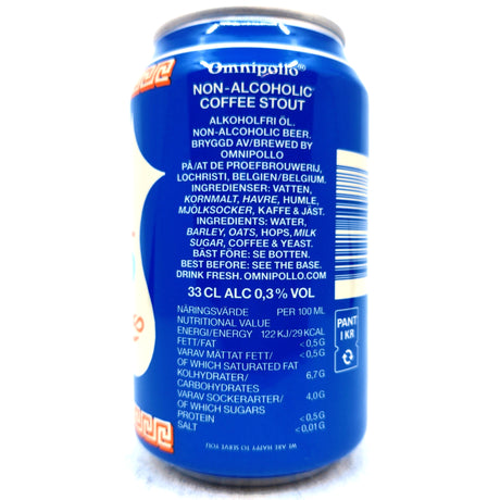 Omnipollo Eternal Now Alcohol-free Coffee Stout 0.3% (330ml can)-Hop Burns & Black