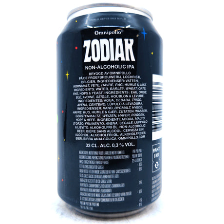 Omnipollo Zodiak Non-Alcoholic IPA 0.3% (330ml can)-Hop Burns & Black