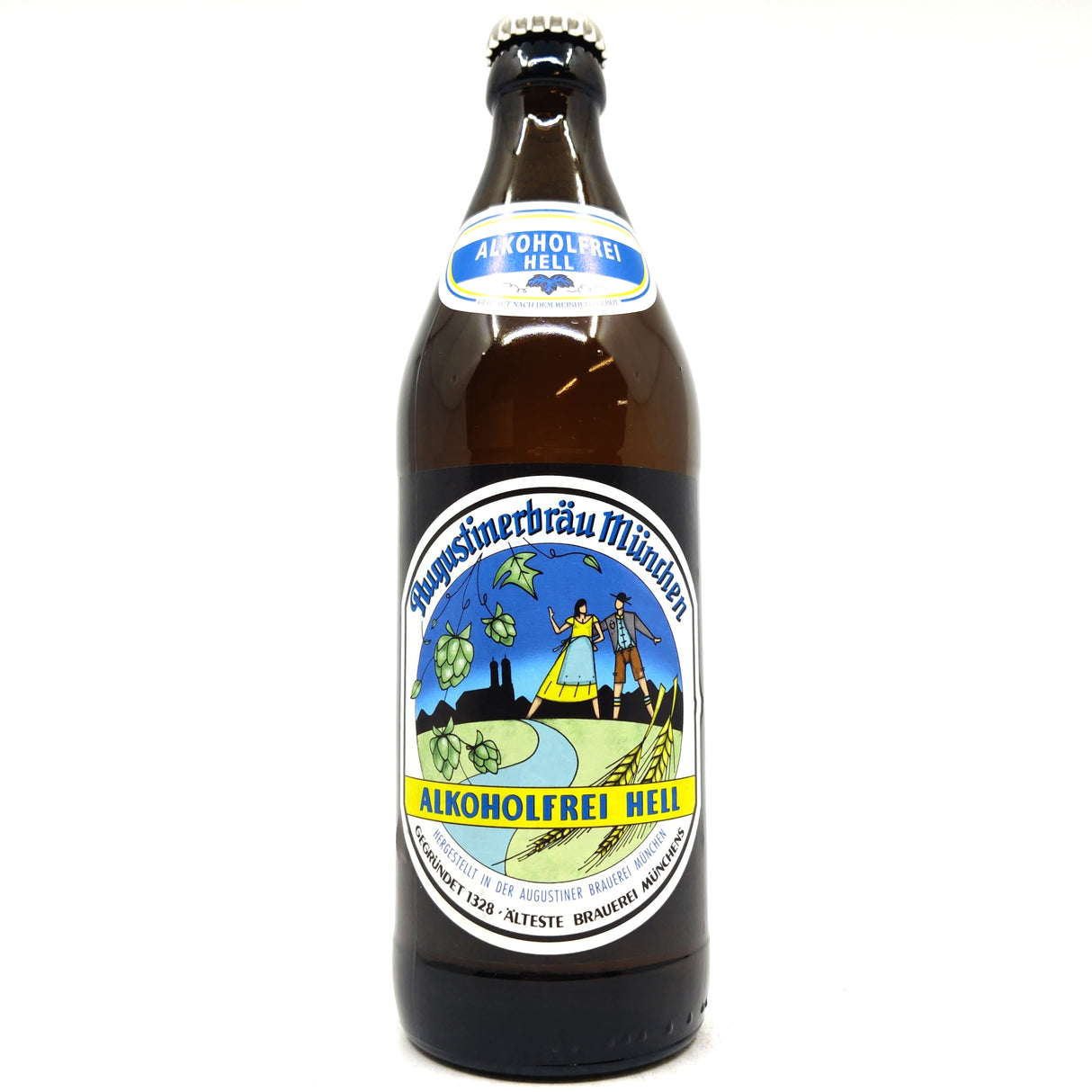 Augustiner Alkoholfrei Hell 0.5% (500ml)-Hop Burns & Black
