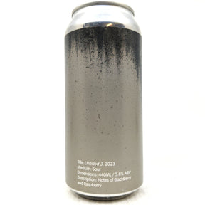 Drop Project Untitled 3 Blackberry & Raspberry Fruited Sour 5.8% (440ml can)-Hop Burns & Black