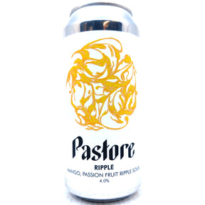 Pastore Mango & Passionfruit Ripple Sour 4% (440ml can)-Hop Burns & Black