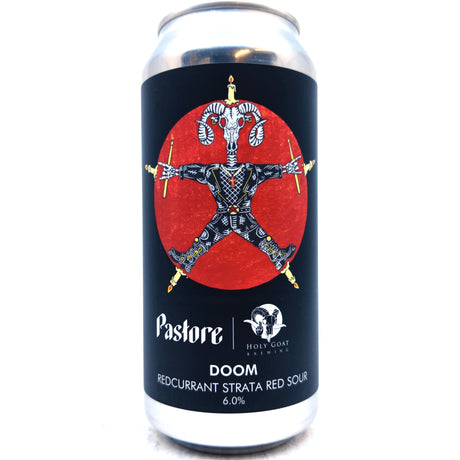 Pastore x Holy Goat Doom Redcurrant Sour 6% (440ml can)-Hop Burns & Black