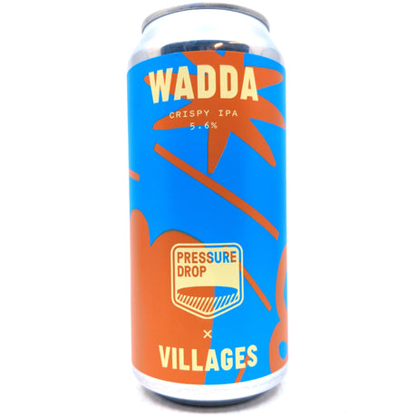 Villages x Pressure Drop Wadda Crispy IPA 5.6% (440ml can)-Hop Burns & Black