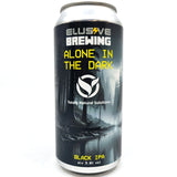 Elusive Brewing Alone In The Dark Black IPA 5.8% (440ml can)-Hop Burns & Black