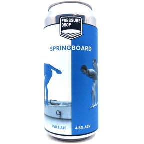 Pressure Drop Springboard Pale Ale 4.8% (440ml can)-Hop Burns & Black