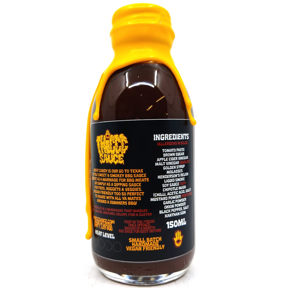 Thiccc Meat Candy Sweet & Smokey BBQ Sauce (150ml)-Hop Burns & Black