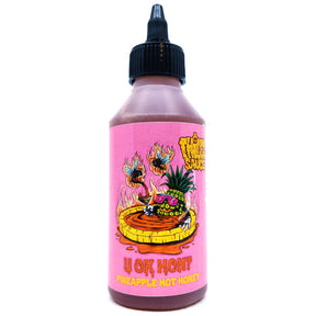 Thiccc Sauce U OK Hon? Pineapple Hot Honey (200ml)-Hop Burns & Black