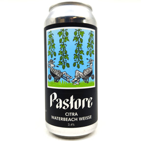 Pastore Citra Waterbeach Weisse 3.4% (440ml can)-Hop Burns & Black