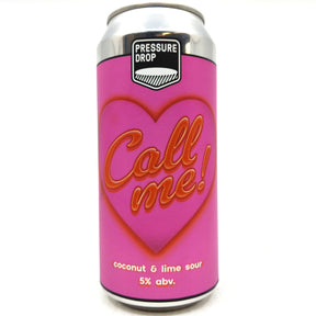 Pressure Drop Call Me! Coconut & Lime Sour 5% (440ml can)-Hop Burns & Black