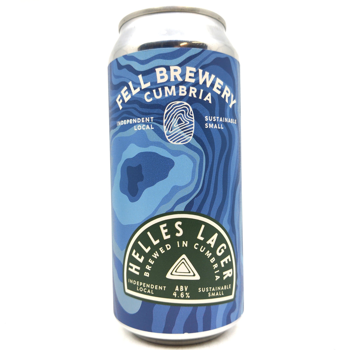 Fell Brewery Helles Lager 4.6% (440ml can)-Hop Burns & Black