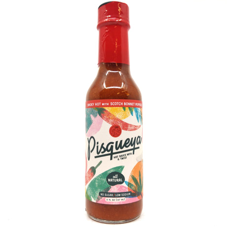 Pisqueya Smoky Hot Sauce (148ml)-Hop Burns & Black