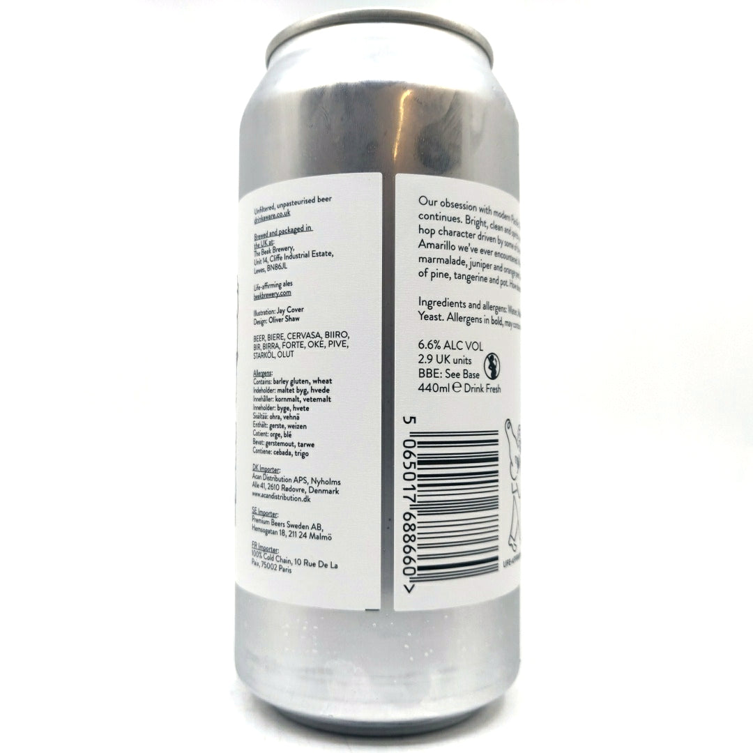 Beak Brewery Rains Bright IPA 6.6% (440ml can)-Hop Burns & Black